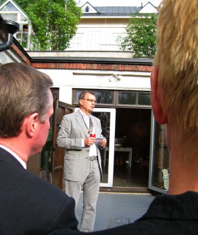 Presidentskiftet juni 2010, avgående Peter Heinström tackar för sig 
